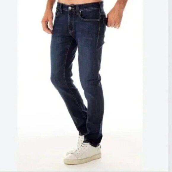 Fidelity Jimmy Straight Leg Jeans Size 33 Blue Designer Denim Premium Stretch - Picture 2 of 9